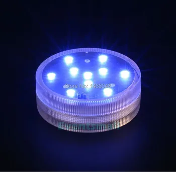 1 шт./лот, круглая погружная светодиодная RGB подставка с дистанционным управлением для Хрустальной вазы, кальяна Narguile Shisha