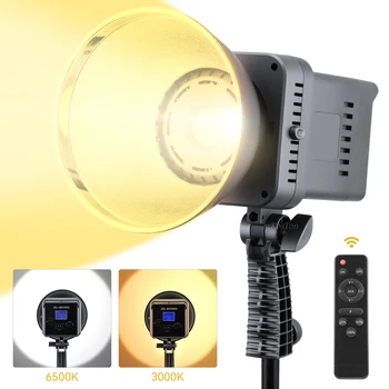 100 Вт Светодиодный светильник для видеосъемки, двухцветная лампа Stuido, профессиональное крепление непрерывного света для портретной съемки на YouTube