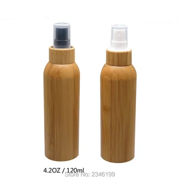 120 Мл, 10 шт./лот, Высококачественная Косметическая Пустая Бамбуковая бутылка-распылитель, Бамбуковый Пластиковый Контейнер для Косметической жидкости Многоразового использования 