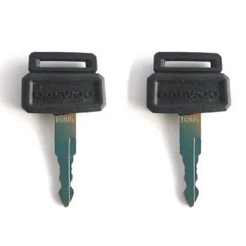 2 шт. для Daewoo Для Экскаватора Doosan Тяжелое оборудование Ключ Зажигания С Логотипом D200