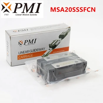 2 шт. Оригинальный Тайваньский PMI MSA20S MSA20SSSSFC N линейный направляющий блок скольжения каретки для CO2 лазерного станка с ЧПУ MSA20S-N
