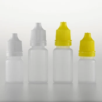 200шт 5 мл/10 мл Вторичной Переработки Косметических Небольших Прозрачных Контейнеров для мягких Бутылок Образец Пустой Пластиковой Бутылки-капельницы для жидкости для глаз