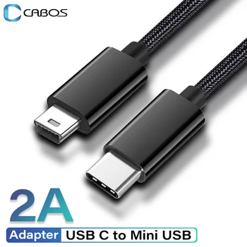 2A USB C-адаптер Mini-USB Thunderbolt 3 Mini USB Type C Кабель для MacBook pro MP3-плеер Камера Жесткий диск Type-C-Mini USB кабель