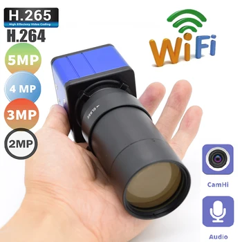 5-100 мм Ручной Зум-объектив 1920P 1080P CamHi Mini WIFI BOX IP-Камера Аудио Индустрии Беспроводная Безопасность P2P Onvif CCTV Слот для TF-карты