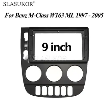 9-ДЮЙМОВЫЙ комплект автомобильной рамы Android для Benz M-Class W163 ML 1997 1998 1999 - 2005 Аудиокадр с большим экраном Android