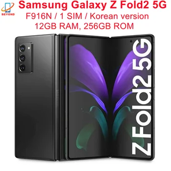 90% Новый Оригинальный Samsung Galaxy Z Flold 2 Fold2 5G F916N 7,6 