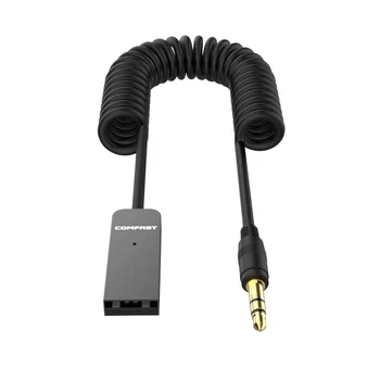 Bluetooth AUX Адаптер Автомобильный Навигатор для разговора Музыкальный Проводной приемник BT5.1 USB2.0 с разъемом 3,5 мм для Аудиомикрофона громкой связи