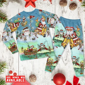 Christmas Close To Heaven, Down To Earth, Сноубординг - Пижама с Длинным рукавом и 3D принтом По всему телу, Семейная Пижама, Одежда для косплея