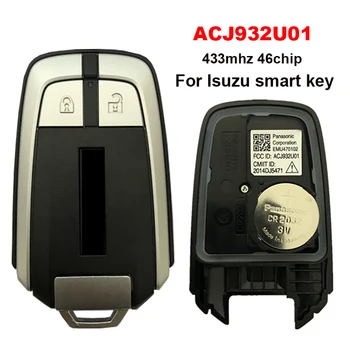 CN081001 2 кнопки Оригинальный Смарт-Брелок Для Isuzu Keyless Go Remote Conctrol 433 МГц 46chip FCC ID ACJ932U01