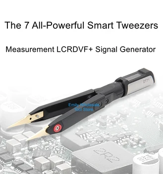 DT71 интеллектуальный цифровой пинцет LCR цифровой мост для измерения емкости индуктивности напряжения генератор сигналов мультиметр