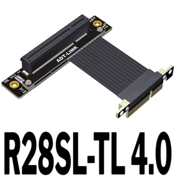 GEN4.0 PCIe 4.0 PCI Riser 4X 8X PCI-E PCI E Riser Адаптер PCI Express Riser Card PCIE X4-X8 Удлинительный кабель Поворачивается под углом 1U