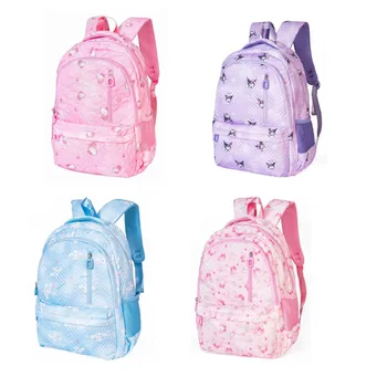 Girls17-дюймовый Рюкзак Sanrio Kuromi Hello Kittys с Милым Аниме My Melody Cinnamoroll, Повседневный рюкзак для путешествий, подарок для девочек