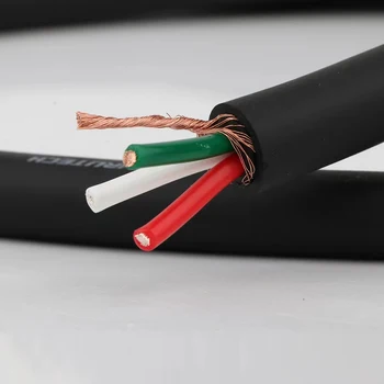 Hi-Fi аудио Посеребренный кабель питания OFC для DIY EU /UK / US power cable