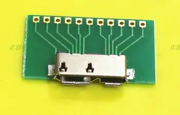 Micro-B USB 3,0 Micro B USB3.0 10pin Розетка Разъем для подключения платы SMT Типа с печатной платой для кабеля DIY