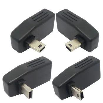 Mini USB 5Pin Männlichen zu USB Weiblich 90 grad Winkel Konverter Stecker daten Sync OTG Adapter für Auto MP3 MP4 tabletten Hand