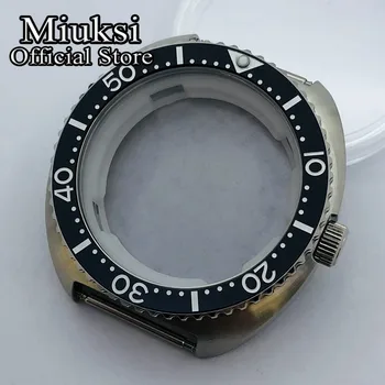 Miukis 43 мм серебристый корпус часов из нержавеющей стали, сапфировое стекло, керамический безель, механизм NH35 NH36