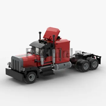 MOC-4500 Peterbilt 379 от LichtBlau Модель строительного блока Сращенная игрушка-головоломка Детский подарок