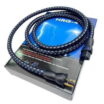 NRG-4 с низким уровнем искажений, 3-полюсный кабель питания переменного тока, PSC, Медный аудиокабель, штепсельная вилка США и ЕС