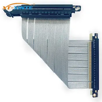 PCI-E Высокоскоростная графическая видеокарта 4.0 X16 Удлинительный кабель Двойной обратный стояк для шасси ITX Эксклюзивный 5U посеребренный