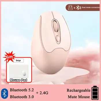 RYRA Type-C Перезаряжаемая Беспроводная мышь Bluetooth Игровая Мышь Компьютерная Эргономичная Mause 2,4 G Бесшумные мыши Для планшетных портативных ПК