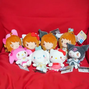 Sanrio Kuromi Cinnamoroll, кобрендовая стильная мягкая плюшевая кукла, куклы, сумки с подвесками
