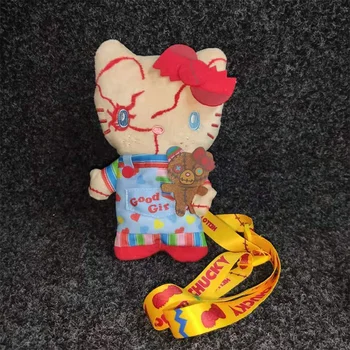 Sanrio Аниме Hello Kitty Kawaii плюшевые игрушки студийные сумки на плечо Usj Limited Подвеска с куклой Чаки Ключи Сумка для хранения детских подарков