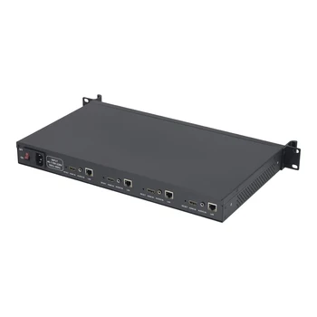 SRT H.265 H.264Трансмиттер IPTV Прямая трансляция RTSP RTMP 4 канала HDMI Карта видеозахвата Кодирующая коробка