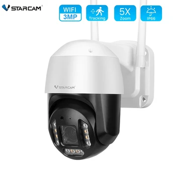 Vstarcam 2K 3MP Smart Wifi PTZ Камера Наружная 5-кратный Цифровой Зум AI Обнаружение человека Беспроводная Камера CCTV IP Камера Защита Безопасности