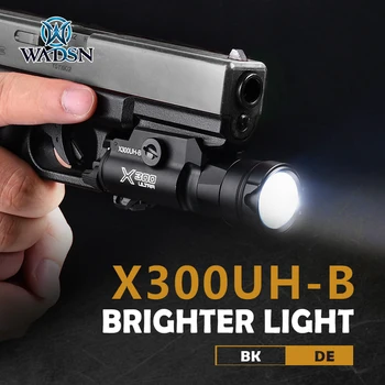 WADSN X300UH-B Тактический подствольный фонарик Glock 17 19 airsoft armas страйкбольное оружие пистолет надежные охотничьи принадлежности