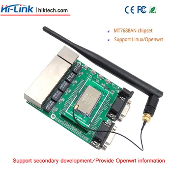 Бесплатная доставка HLK-7688A тестовая плата SPI беспроводной MT7688AN чип ethernet Linux openwrt UART умный WIFI модуль