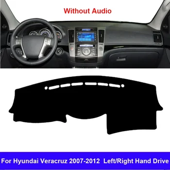 Для Hyundai Veracruz 2007 2008 2009 2010 2011 2012 Крышка приборной панели автомобиля, коврик для приборной панели, ковровая накидка Без защитной подушки для аудиосистемы