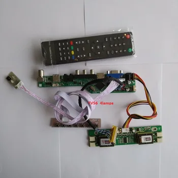 для LM201WE3-TLK3 VGA AV HDMI-совместимый ЖК-контроллер Плата VGA комплект Разрешение ТВ Цифровой сигнал 30pin 4 лампы 1680X1050 20,1 