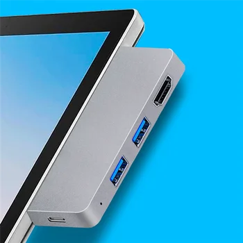Для Surface Pro 8 Концентратор USB C, адаптер, совместимый с 4K HDMI + 2 Устройства чтения карт USB 3.0 SD/TF для Surface Pro 8