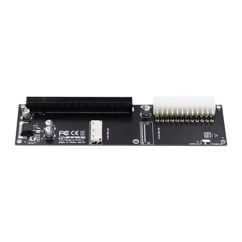 Для видеокарты материнской платы 8x Oculink SFF-8612 8611 к адаптеру PCIE PCI-Express 16x с портом питания ATX 24pin