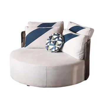Итальянский минималистичный дизайнерский Легкий роскошный диван из нержавеющей стали Arc для нескольких человек