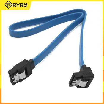 Кабель RYRA SATA 3.0 к жесткому диску SSD HDD Sata 3, прямой высокоскоростной кабель под прямым углом для материнской платы Asus MSI Gigabyte
