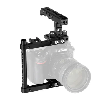 Камера CAMVATE Cage Rig для Canon 650D, 600D, 550D, 500D, 450D, 760D, D3200, D3300, D5200, D5500, D300S, D610, a58, a7, a7II, GH5/GH4/GH3/GH2