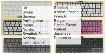 Клавиатура Nordic Шведский Финский Норвежский Датский для HP 15t-bs000 15t-bs100 15z-bw000 17-ak000 17-ar000 17-bs000 с подсветкой/Без
