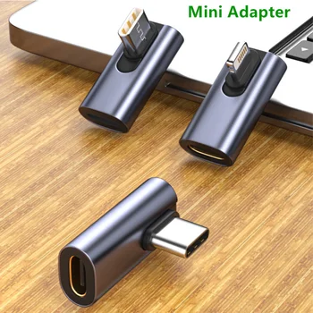 Колено 8-Контактного разъема адаптера USB Type C Поддерживает зарядное устройство и передачу данных, Совместимое с iPhone 13 12 Xiaomi Mobile ​
