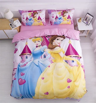 Комплект постельного белья Disney Принцесса Рапунцель, Наборы Пододеяльников для пуховых одеял, Наволочка для одного близнеца, полный размер для Маленьких Детей, подарки на День рождения для девочек