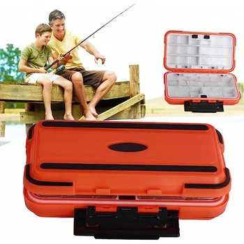 Коробка для рыболовных снастей, пруд для ловли карпа, Коробка для хранения рыболовных снастей с двусторонним отверстием, крючок и приманка, аксессуар для снастей