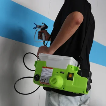 Латексная краска ручная машина для распыления краски, высоковольтная литиевая батарея, перезаряжаемый рюкзак для ремонта стен, маленький электрический