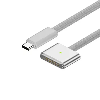 Магнитный кабель для быстрой зарядки Предпочтительные материалы Мощный USB C К Magsafe3 200 см Для Macbook pro 14/16 Магнитный кабель 140 Вт