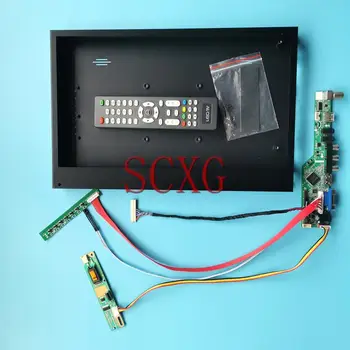 Металлический Корпус ЖК-экрана + Плата драйвера аналогового телевизора Подходит для IAUX14 ITUX97C 1600 *1200 VGA AV USB HDMI-Совместимый 30-контактный LVDS 15 