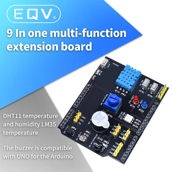 Многофункциональная плата расширения DHT11 LM35 Температура Влажность Для Arduino UNO RGB LED ИК-приемник Датчик звукового сигнала
