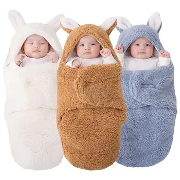 Мягкие Одеяла Для новорожденных, Детский Спальный мешок, Конверт Для Новорожденных, Спальный мешок из Хлопка внутри, Плотный Кокон для ребенка 0-9 Месяцев