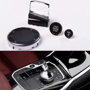 Наклейка на ручку переключения передач с кристаллами из 4 предметов Подходит для BMW X7 G07 2019-2023
