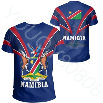 Новая летняя футболка в африканском этническом стиле, футболка с принтом Намибии, повседневная спортивная футболка в стиле слоновой кости, уличный стиль