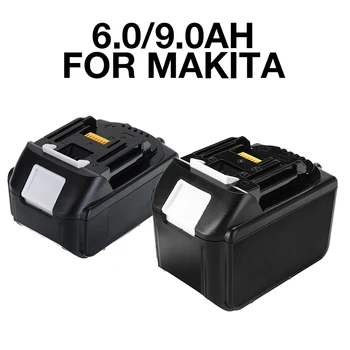 Новейшая Аккумуляторная Батарея 18 В Для Электроинструментов Makita 6.0Ah 9.0Ah Li-ion С Заменой Зарядного устройства BL1840 BL1850 BL1860 BLXT400