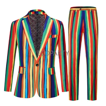 Новый Мужской Блейзер, оригинальный мужской костюм, куртка высокого качества с модным клетчатым принтом, приталенный теплый блейзер, пальто, мужские костюмы для мужчин
